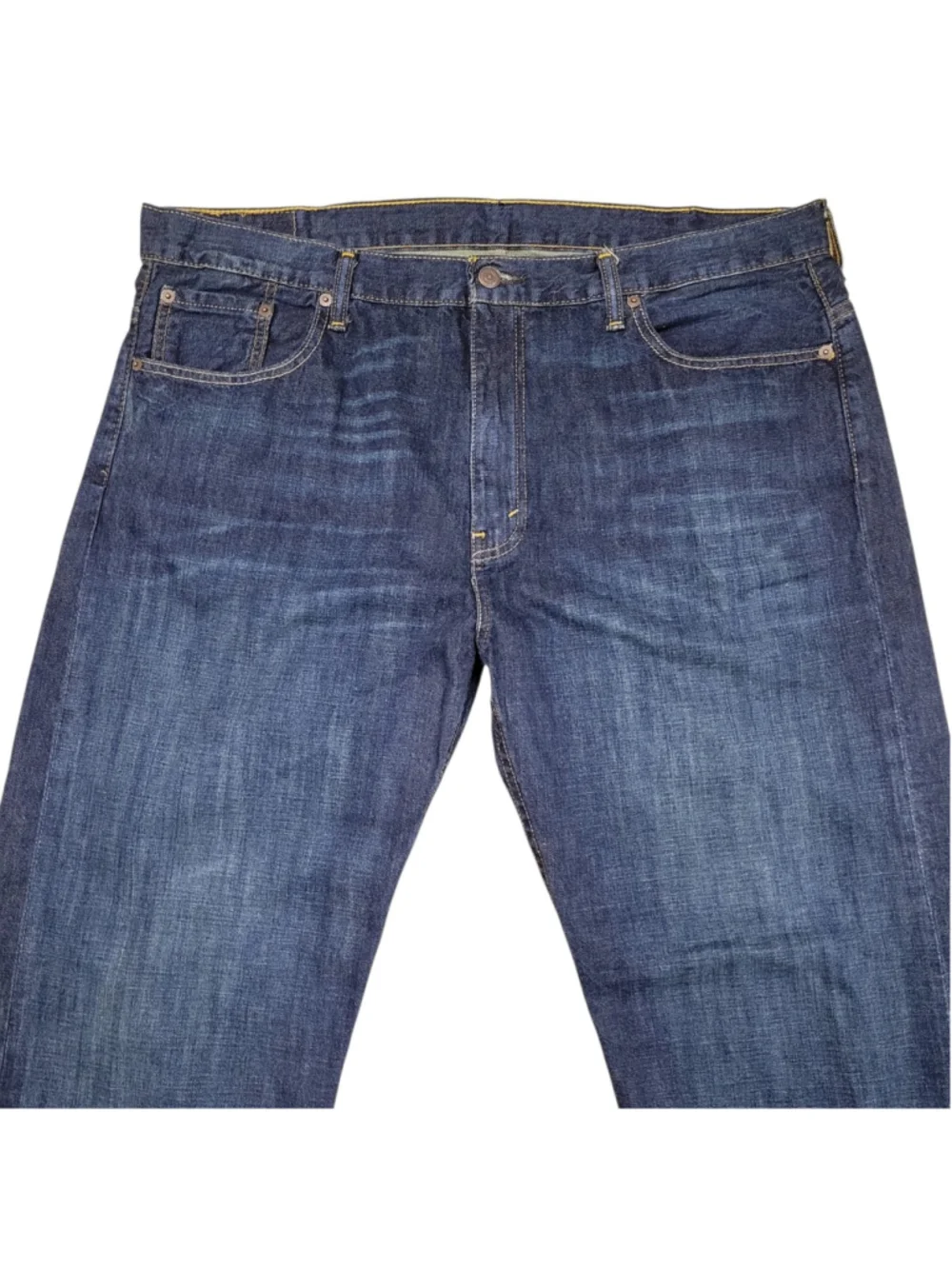 Levi's 569 Loose Fitting Zip-Fly Straight 100% Cotton Blue Jeans Size 38/30 Mens